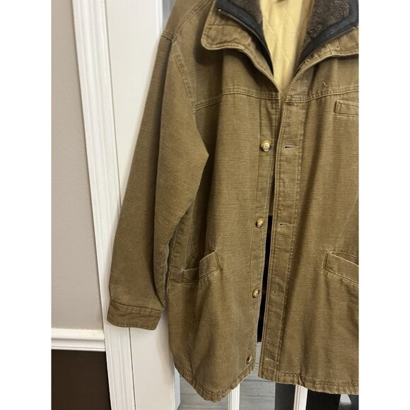 THE TERRITORY AHEAD Men’s Lined Barn Chore Jacket Coat Size XL Brown - Picture 2 of 8